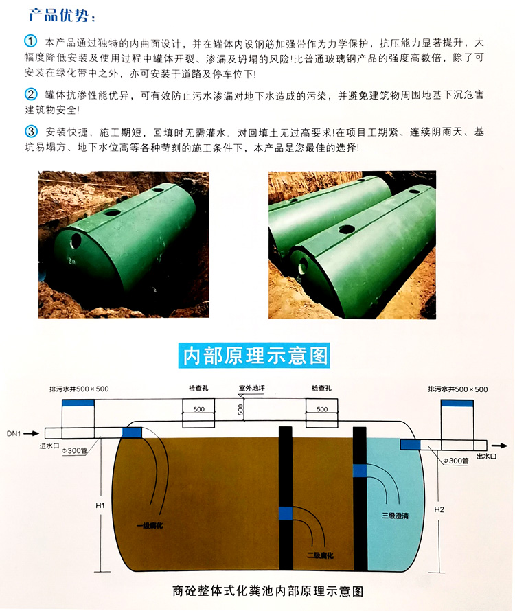 乃东玻璃钢化粪池